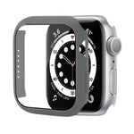 Coque de protection antichoc en PC avec film en verre trempé, Pour Apple Watch Series 9 / 8 / 7 41mm, Pour Apple Watch Series 9 / 8 / 7 45mm, Pour Apple Watch Series 8 / 7 41mm