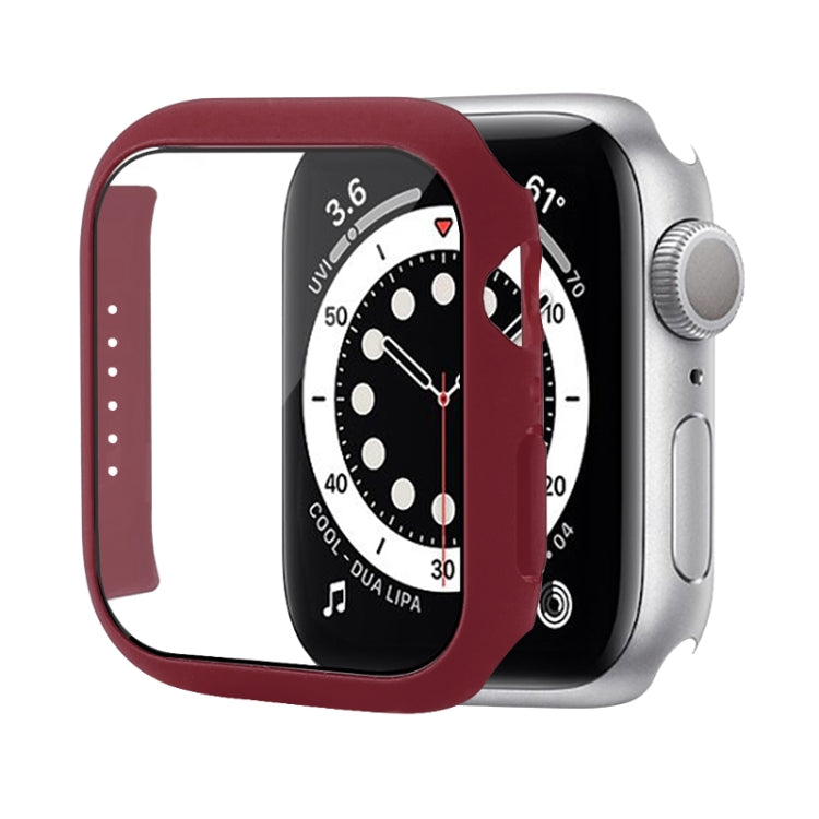 Coque de protection antichoc en PC avec film en verre trempé, Pour Apple Watch Series 9 / 8 / 7 41mm, Pour Apple Watch Series 9 / 8 / 7 45mm, Pour Apple Watch Series 8 / 7 41mm
