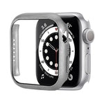 Coque de protection antichoc en PC avec film en verre trempé, Pour Apple Watch Series 9 / 8 / 7 41mm, Pour Apple Watch Series 9 / 8 / 7 45mm, Pour Apple Watch Series 8 / 7 41mm