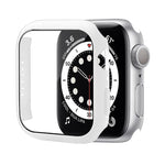Coque de protection antichoc en PC avec film en verre trempé, Pour Apple Watch Series 9 / 8 / 7 41mm, Pour Apple Watch Series 9 / 8 / 7 45mm, Pour Apple Watch Series 8 / 7 41mm