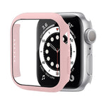 Coque de protection antichoc en PC avec film en verre trempé, Pour Apple Watch Series 9 / 8 / 7 41mm, Pour Apple Watch Series 9 / 8 / 7 45mm, Pour Apple Watch Series 8 / 7 41mm