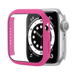 Coque de protection antichoc en PC avec film en verre trempé, Pour Apple Watch Series 9 / 8 / 7 41mm, Pour Apple Watch Series 9 / 8 / 7 45mm, Pour Apple Watch Series 8 / 7 41mm