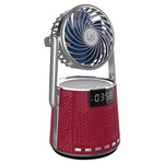 Haut-parleur double réveil Bluetooth sans fil SOAIY K8 avec petit ventilateur
