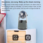 Haut-parleur double réveil Bluetooth sans fil SOAIY K8 avec petit ventilateur