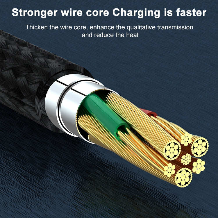 ADC-003 Câble de données tressé de charge rapide Type-C vers 8 broches PD, 1 m, 2 m