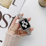 Bracelet de remplacement en métal Rhombus Full Diamond + boîtier pour Apple Watch Series, pour Apple Watch Series 6 / 5 / 4 / Watch SE 40mm, pour Apple Watch Series 6 / 5 / 4 / Watch SE 44mm, 3 & 2 & 1 42mm, 3 & 2 & 1 38mm