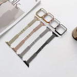 Bracelet de remplacement en métal Rhombus Full Diamond + boîtier pour Apple Watch Series, pour Apple Watch Series 6 / 5 / 4 / Watch SE 40mm, pour Apple Watch Series 6 / 5 / 4 / Watch SE 44mm, 3 & 2 & 1 42mm, 3 & 2 & 1 38mm