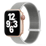 Hook and Loop Fastener Dual Section Replacement Watchband For Apple Watch Series, 7 41mm / 6&SE&5&4 40mm / 3&2&1 38mm, 7 45mm / 6&SE&5&4 44mm / 3&2&1 42mm