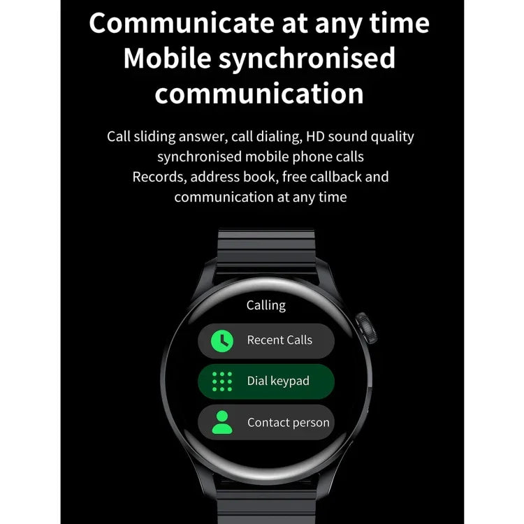 Montre connectée M103 avec écran couleur IPS de 1,35 pouce, étanche IP67, compatible avec le suivi du sommeil et de la fréquence cardiaque, les appels Bluetooth et la lecture de musique. Bracelet en silicone.