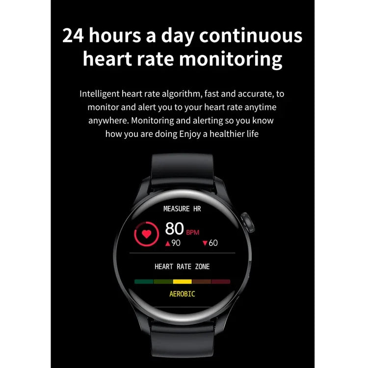Montre connectée M103 avec écran couleur IPS de 1,35 pouce, étanche IP67, compatible avec le suivi du sommeil et de la fréquence cardiaque, les appels Bluetooth et la lecture de musique. Bracelet en silicone.