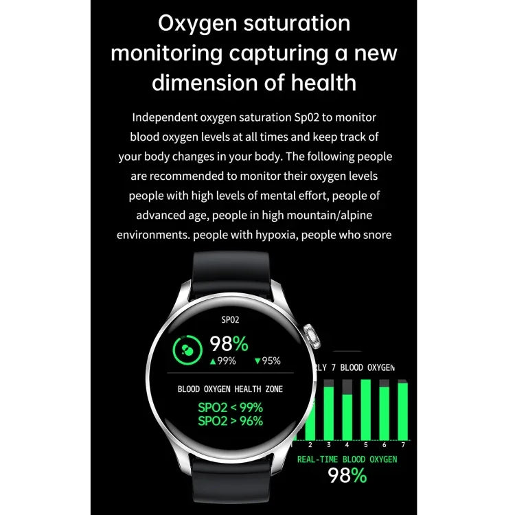 Montre connectée M103 avec écran couleur IPS de 1,35 pouce, étanche IP67, compatible avec le suivi du sommeil et de la fréquence cardiaque, les appels Bluetooth et la lecture de musique. Bracelet en silicone.
