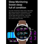 Montre connectée M103 avec écran couleur IPS de 1,35 pouce, étanche IP67, compatible avec le suivi du sommeil et de la fréquence cardiaque, les appels Bluetooth et la lecture de musique. Bracelet en silicone.
