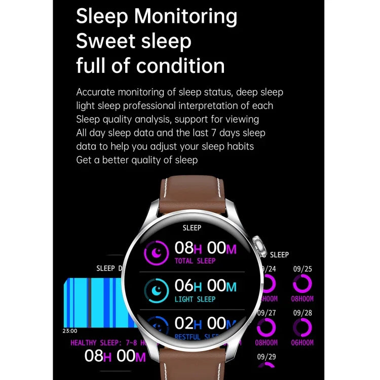 Montre connectée M103 avec écran couleur IPS de 1,35 pouce, étanche IP67, compatible avec le suivi du sommeil et de la fréquence cardiaque, les appels Bluetooth et la lecture de musique. Bracelet en silicone.