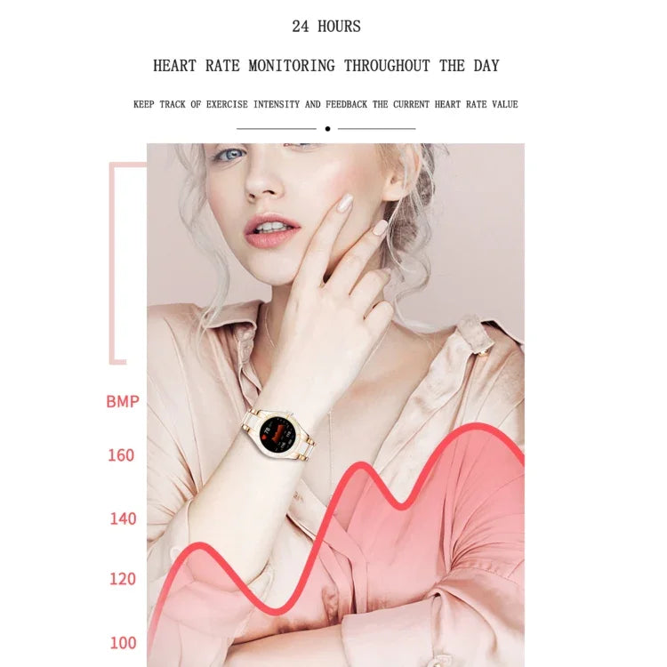 Bracelet connecté Z73 avec écran tactile de 1,09 pouce, compatible avec le suivi du sommeil, la surveillance de la fréquence cardiaque, la commande vocale et le rappel du cycle menstruel.