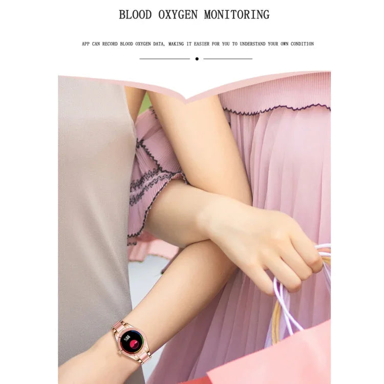 Bracelet connecté Z73 avec écran tactile de 1,09 pouce, compatible avec le suivi du sommeil, la surveillance de la fréquence cardiaque, la commande vocale et le rappel du cycle menstruel.