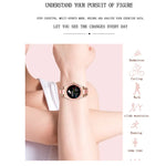 Bracelet connecté Z73 avec écran tactile de 1,09 pouce, compatible avec le suivi du sommeil, la surveillance de la fréquence cardiaque, la commande vocale et le rappel du cycle menstruel.