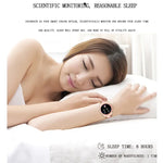 Bracelet connecté Z73 avec écran tactile de 1,09 pouce, compatible avec le suivi du sommeil, la surveillance de la fréquence cardiaque, la commande vocale et le rappel du cycle menstruel.