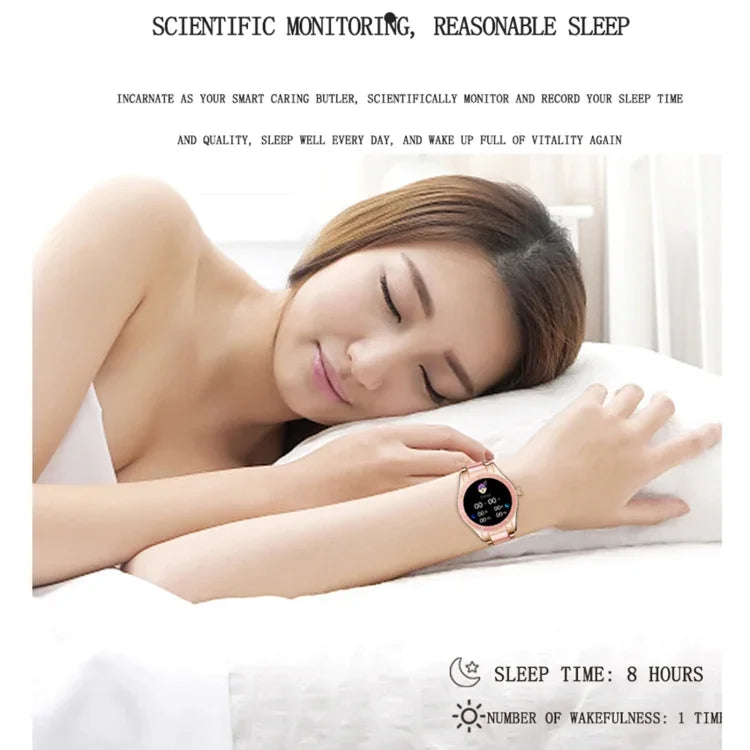 Bracelet connecté Z73 avec écran tactile de 1,09 pouce, compatible avec le suivi du sommeil, la surveillance de la fréquence cardiaque, la commande vocale et le rappel du cycle menstruel.