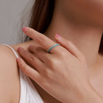Bague pour femme en argent sterling 925, motif sorcière avec diamants, tailles 6, 7, 8