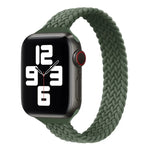 Bracelet de rechange en nylon tressé à boucle simple et taille fine pour Apple Watch Series, XS 130mm, XS 135mm, 7 41mm / 6&SE&5&4 40mm / 3&2&1 38mm
