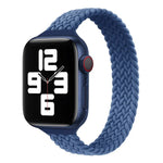 Bracelet de rechange en nylon tressé à boucle simple et taille fine pour Apple Watch Series, XS 130mm, XS 135mm, 7 41mm / 6&SE&5&4 40mm / 3&2&1 38mm