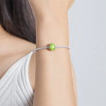 Perles de tennis vertes en argent sterling S925, accessoires de bracelet et de collier à faire soi-même, perles de tennis vertes