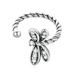 Boucles d'oreilles femme libellule exquises en argent sterling S925, Libellule