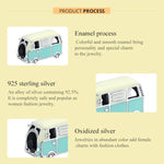Accessoires pour bracelet et collier DIY en argent sterling S925, perles Mini Bus, Mini Bus