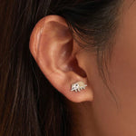 Puces d'oreilles paresseux mignonnes en argent sterling S925 pour femmes, Paresseux mignon