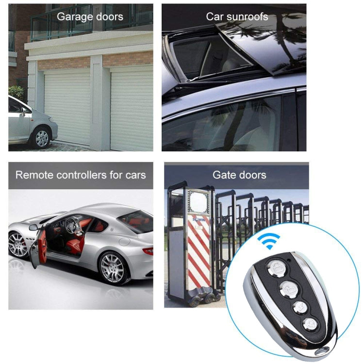Télécommande universelle K18 en forme de U pour porte de volet roulant électrique, porte de garage, 315MHZ, 433MHZ