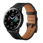 Bracelet de rechange en cuir, Pour Samsung Galaxy Watch 3 41mm, Pour Samsung Galaxy Watch 3 45mm, Pour Samsung Galaxy Watch 42mm, Pour Samsung Galaxy Watch 46mm