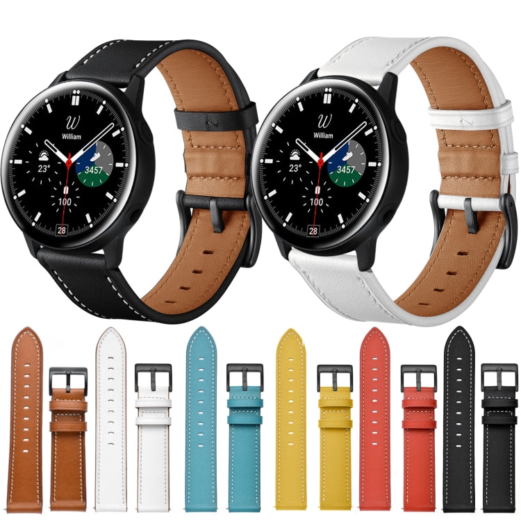 Bracelet de rechange en cuir, Pour Samsung Galaxy Watch 3 41mm, Pour Samsung Galaxy Watch 3 45mm, Pour Samsung Galaxy Watch 42mm, Pour Samsung Galaxy Watch 46mm