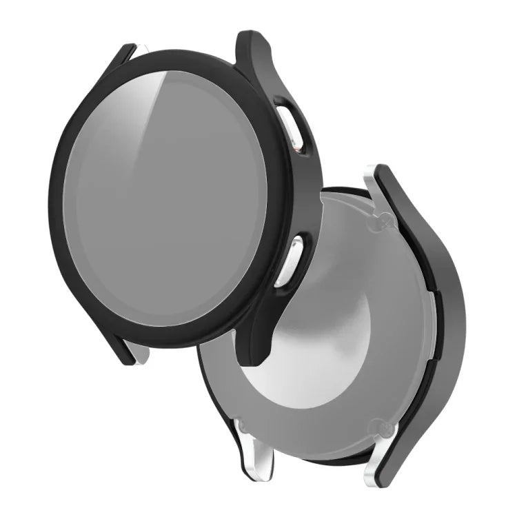 Coque de protection intégrée en PC dépoli + film en verre trempé, pour Samsung Galaxy Watch4 40mm, pour Samsung Galaxy Watch4 44mm