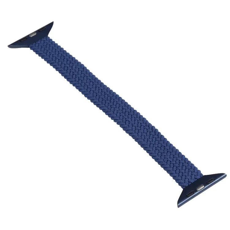 Small Waist Single Loop Nylon Braid Replacement Watchband For Apple Watch Series 7 41mm / 6&SE&5&4 40mm / 3&2&1 38mm, S 135mm, M 145mm, L 155mm