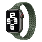Bracelet de remplacement en nylon tressé à boucle unique taille mince pour Apple Watch Series 7 45 mm / 6&SE&5&4 44 mm / 3&2&1 42 mm, S 145 mm, M 155 mm, L 165 mm