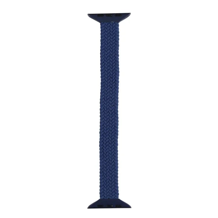 Bracelet de remplacement en nylon tressé à boucle unique taille mince pour Apple Watch Series 7 45 mm / 6&SE&5&4 44 mm / 3&2&1 42 mm, S 145 mm, M 155 mm, L 165 mm