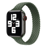 Bracelet de remplacement en nylon tressé à boucle unique taille mince pour Apple Watch Series 7 45 mm / 6&SE&5&4 44 mm / 3&2&1 42 mm, S 145 mm, M 155 mm, L 165 mm