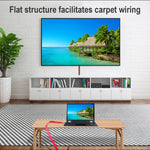 Câble plat HDMI 4K Ultra HD plaqué or ULT-unite, 1 m, 1,5 m, 2 m, 3 m, 5 m, 6 m, 8 m, 10 m, 12 m, 15 m, 16 m, 17 m, 18 m, 20 m