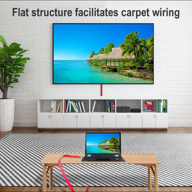 Câble plat HDMI 4K Ultra HD plaqué or ULT-unite, 1 m, 1,5 m, 2 m, 3 m, 5 m, 6 m, 8 m, 10 m, 12 m, 15 m, 16 m, 17 m, 18 m, 20 m