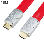 Câble plat HDMI 4K Ultra HD plaqué or ULT-unite, 1 m, 1,5 m, 2 m, 3 m, 5 m, 6 m, 8 m, 10 m, 12 m, 15 m, 16 m, 17 m, 18 m, 20 m