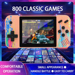 Console de jeu portable G3 Macaron avec écran de 3,5 pouces, 800 jeux intégrés, mode solo (rose, gris, vert, bleu).