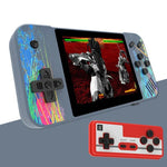 Console de jeu portable G3 Macaron avec écran de 3,5 pouces pour deux joueurs, 800 jeux intégrés, disponible en rose, gris, vert et bleu.