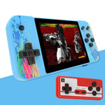 Console de jeu portable G3 Macaron avec écran de 3,5 pouces pour deux joueurs, 800 jeux intégrés, disponible en rose, gris, vert et bleu.