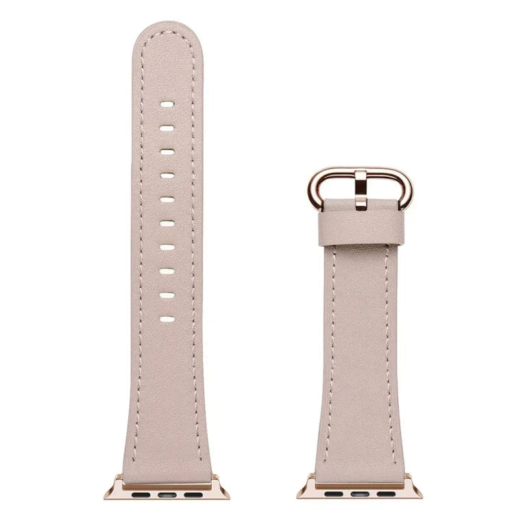 Bracelet de rechange en cuir à boucle classique pour Apple Watch Series, 7 41mm / 6&SE&5&4 40mm / 3&2&1 38mm, 7 45mm / 6&SE&5&4 44mm / 3&2&1 42mm