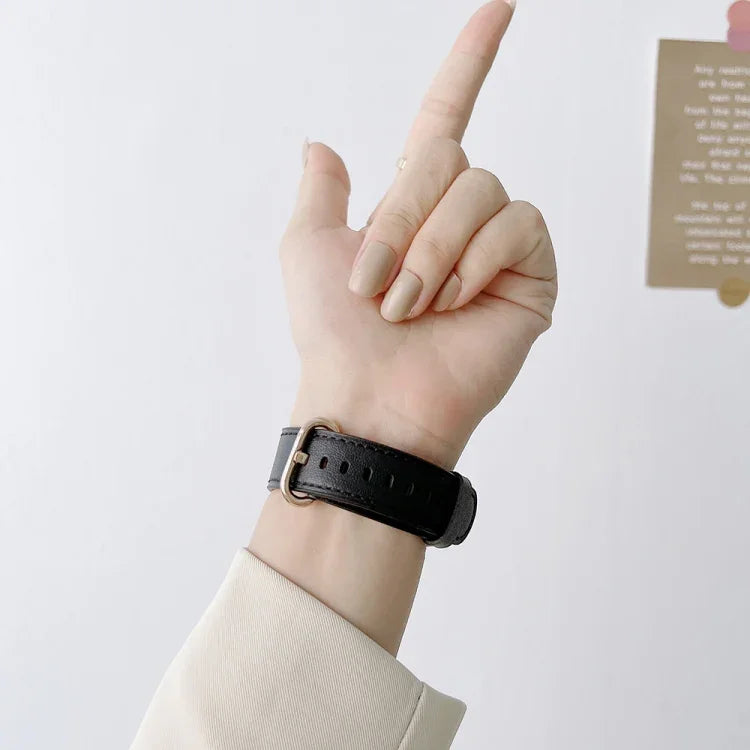 Bracelet de rechange en cuir à boucle classique pour Apple Watch Series, 7 41mm / 6&SE&5&4 40mm / 3&2&1 38mm, 7 45mm / 6&SE&5&4 44mm / 3&2&1 42mm