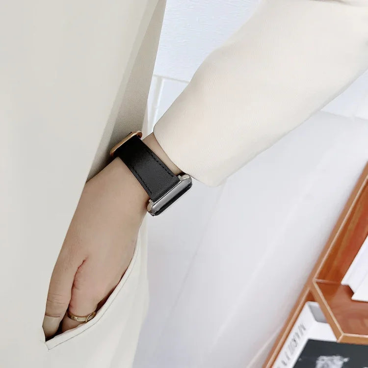 Bracelet de rechange en cuir à boucle classique pour Apple Watch Series, 7 41mm / 6&SE&5&4 40mm / 3&2&1 38mm, 7 45mm / 6&SE&5&4 44mm / 3&2&1 42mm