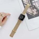 Bracelet de montre de remplacement en acier droit à boucle en V pour Apple Watch Series, 7 41mm / 6&SE&5&4 40mm / 3&2&1 38mm, 7 45mm / 6&SE&5&4 44mm / 3&2&1 42mm