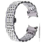 Bracelet de montre de remplacement en acier inoxydable à sept billes, pour Samsung Galaxy Watch4 40 mm/44 mm