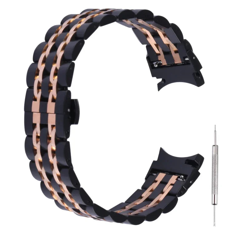 Bracelet de montre de remplacement en acier inoxydable à sept billes, pour Samsung Galaxy Watch4 40 mm/44 mm