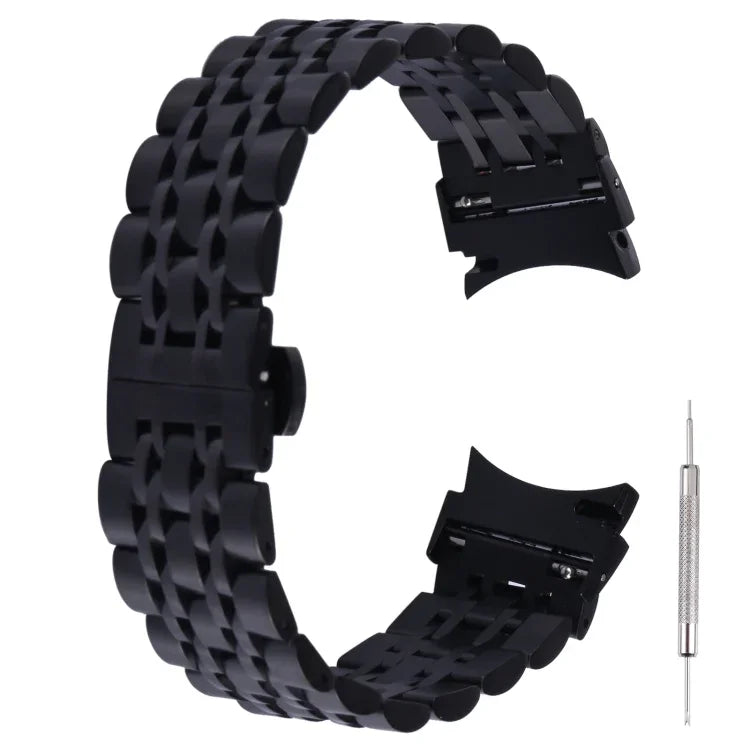 Bracelet de montre de remplacement en acier inoxydable à sept billes, pour Samsung Galaxy Watch4 40 mm/44 mm